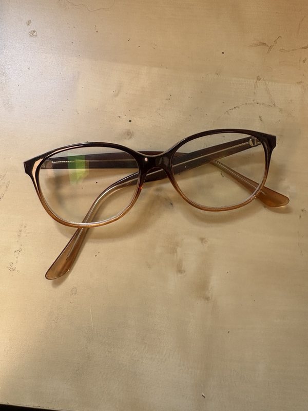 Original photo: a pair of eyeglasses