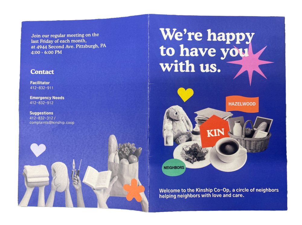 Welcome Kit brochure cover reading We're happy to have you with us